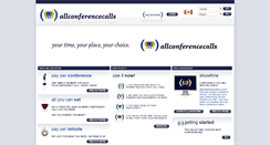 Desktop Screenshot of can.allconferencecalls.com