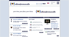 Desktop Screenshot of allconferencecalls.co.uk